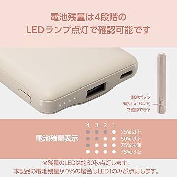 Amazon | エレコム モバイルバッテリー 15W 5000mAh 2ポート